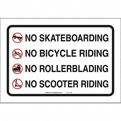Sign 14 in x 20 in Aluminum