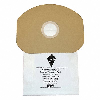 Vacuum Bag Paper 2-Ply Reusable PK10