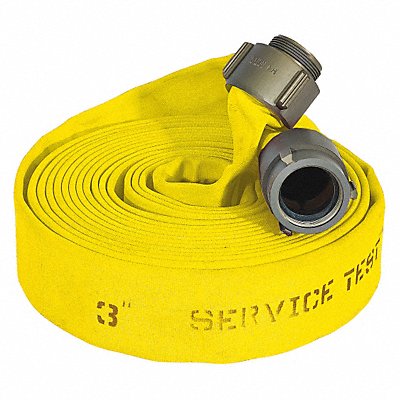 Fire Hose 50 ft Yellow Polyester