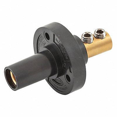 Receptacle Male Black Taper Nose