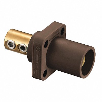 Receptacle Brwn Male 4-4/0 Double Set