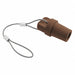 Single Pole Connector Cover Male Brown