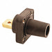 Receptacle Brwn Female Taper Nose