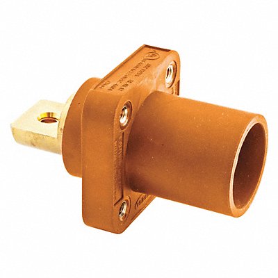 Receptacle Orng Male Double Set Taper