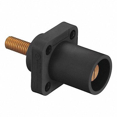 Receptacle Blk Male Taper Nose Stud