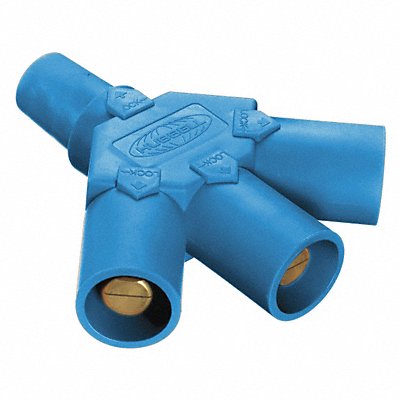 Triple Connector 600VAC/250VDC Blu Taper