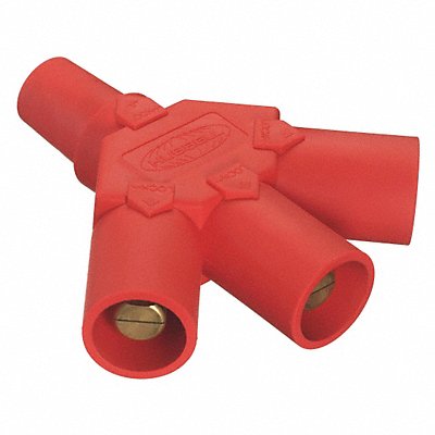 Triple Connector 600VAC/250VDC Red Taper