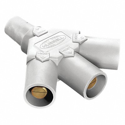 Triple Connector 600VAC/250VDC Wht Taper