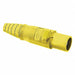 Single Pole Connector Body M Yellow