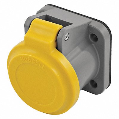 Single Pole Connector Non-Met Cover Yllw