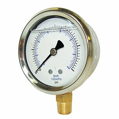 Vacuum Gauge 1/8 in NPT 1-1/2in