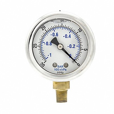 Vacuum Gauge 1/8 in NPT 2 in