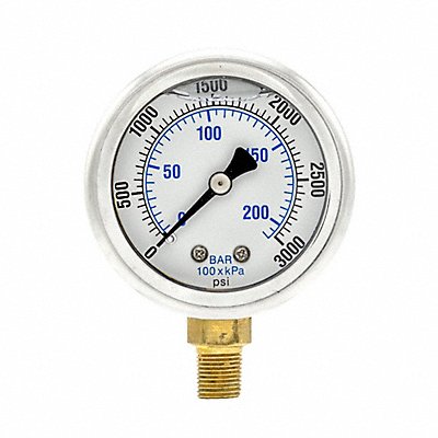 Pressure Gauge 1/8 in NPT 2 in
