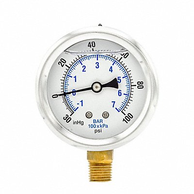 Compound Gauge 1/4 in NPT 2-1/2 in