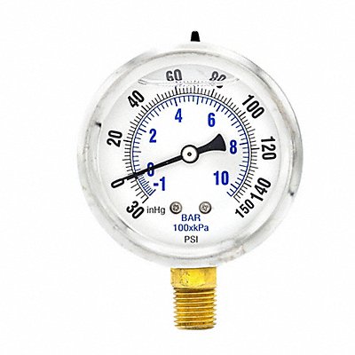 Compound Gauge 1/4 in NPT 2-1/2 in