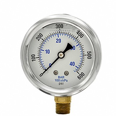 Pressure Gauge 1/4 in NPT 2-1/2 in