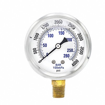 Pressure Gauge 1/4 in NPT 2-1/2 in