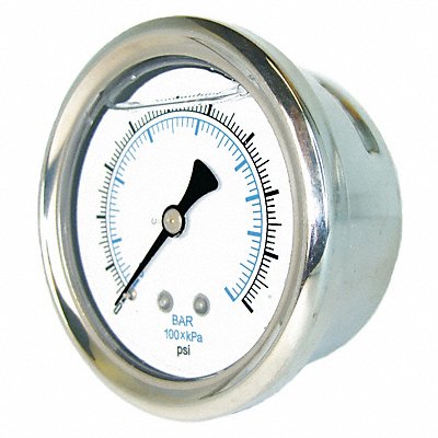 Pressure Gauge 1/4 in NPT 4 in