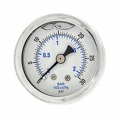 Pressure Gauge 1/8 in NPT 1-1/2 in