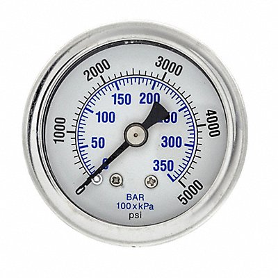 Pressure Gauge 1/8 in NPT 1-1/2 in