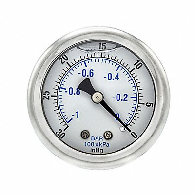 Vacuum Gauge 1/4 in NPT 2 in