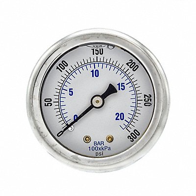 Pressure Gauge 1/4 in NPT 2 in