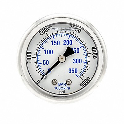 Pressure Gauge 1/4 in NPT 2 in