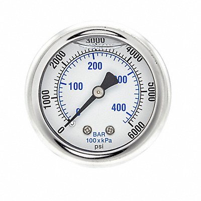 Pressure Gauge 1/4 in NPT 2 in