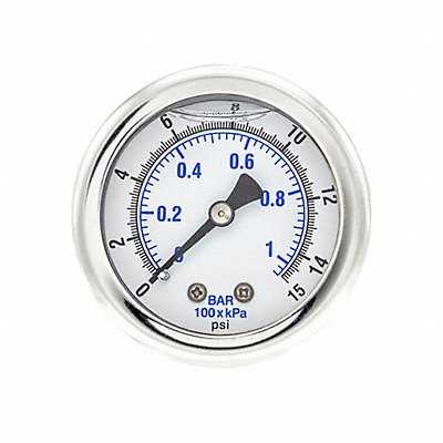 Pressure Gauge 1/8 in NPT 2 in