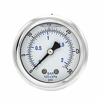 Pressure Gauge 1/8 in NPT 2 in