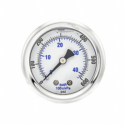 Pressure Gauge 1/8 in NPT 2 in