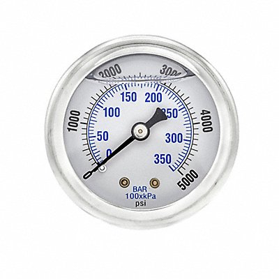Pressure Gauge 1/8 in NPT 2 in
