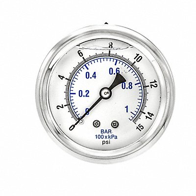 Pressure Gauge 1/4 in NPT 2-1/2 in