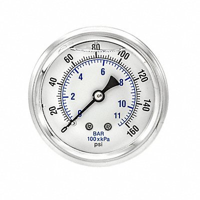 Pressure Gauge 1/4 in NPT 2-1/2 in