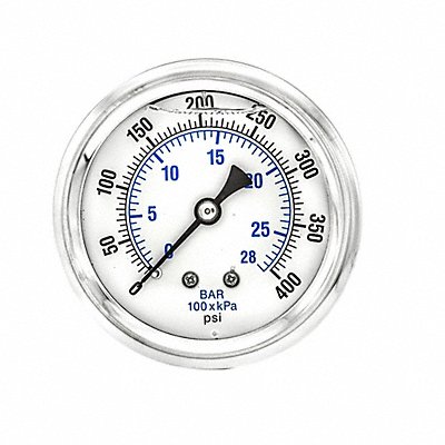 Pressure Gauge 1/4 in NPT 2-1/2 in