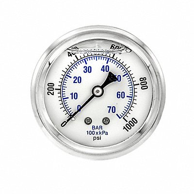 Pressure Gauge 1/4 in NPT 2-1/2 in