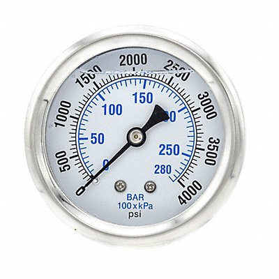 Pressure Gauge 1/4 in NPT 2-1/2 in