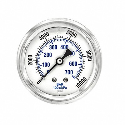 Pressure Gauge 1/4 in NPT 2-1/2 in