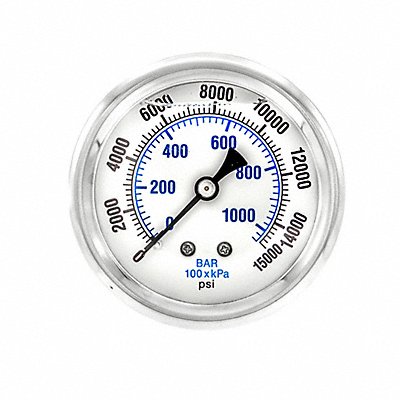 Pressure Gauge 1/4 in NPT 2-1/2 in