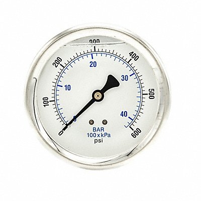 Pressure Gauge 1/4 in NPT 4 in