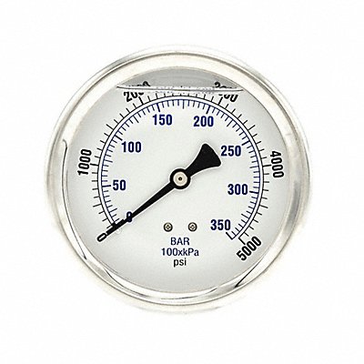 Pressure Gauge 1/4 in NPT 4 in