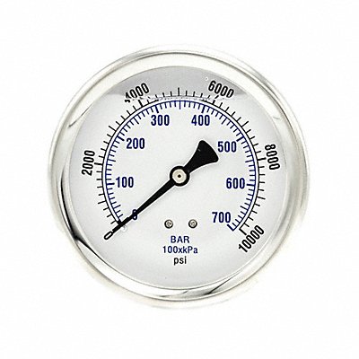 Pressure Gauge 1/4 in NPT 4 in