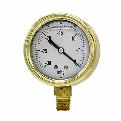 Vacuum Gauge 1/4 in NPT 2-1/2 in