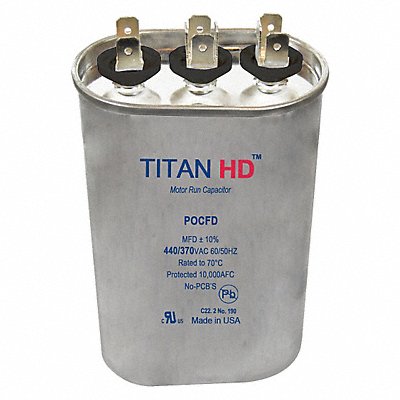 Dual Run Capacitor 45/5 MFD 4 13/32 H