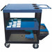 Welding Cart Casters 35 in H Blue