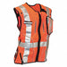 Construction Safety Vest Orange S/M