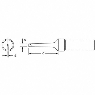 WELLER ET Chisel Soldering Tip