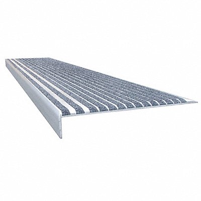 Stair Tread Gray 60in W Extruded Alum