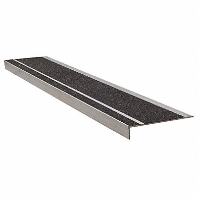 Stair Tread Black 48in W Extruded Alum