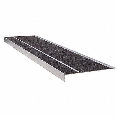 Stair Tread Black 48in W Extruded Alum